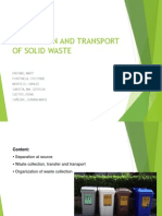 Collection and Transport of Solid Waste