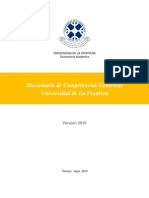 Diccionario Competencias Genéricas. Universidad de La Frontera