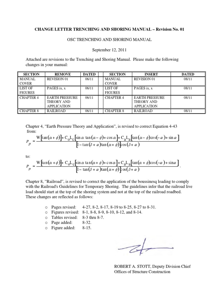 Trenching and Shoring Manual 2011 | PDF | Deep Foundation | Solid Mechanics