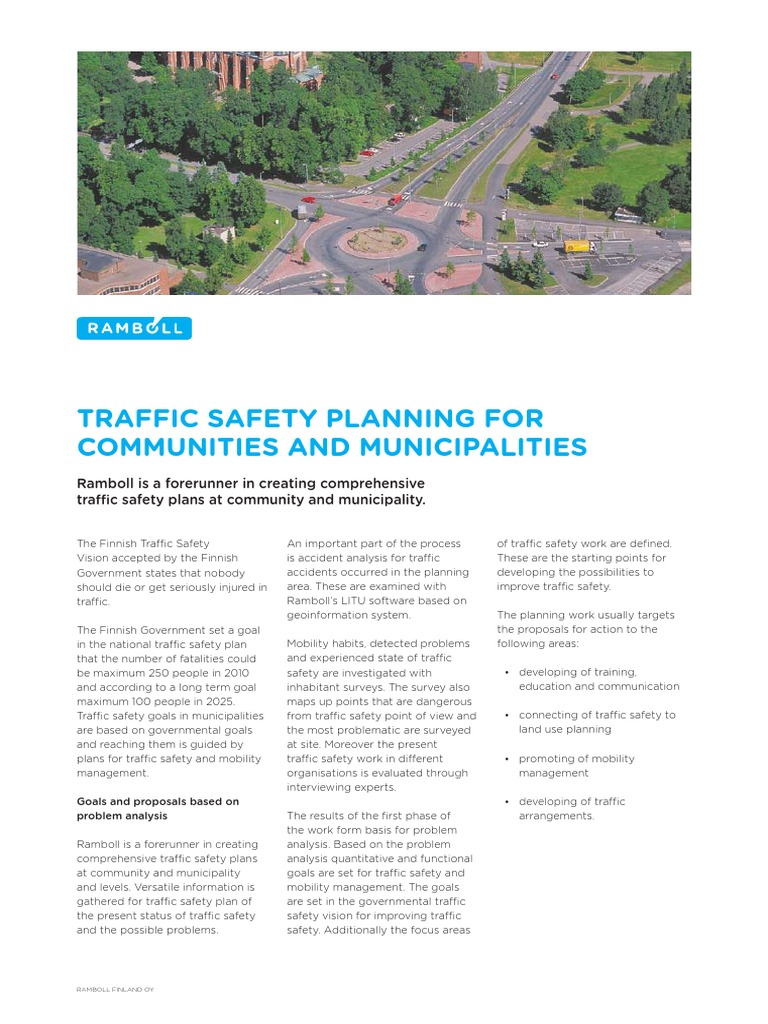 Traffic Safety Planning for Communities | PDF | Road Traffic Safety ...