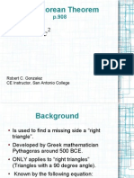 Pythagorean Theorem: Robert C. Gonzalez CE Instructor, San Antonio College