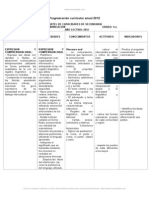 Programacion Curricular Anual 2012