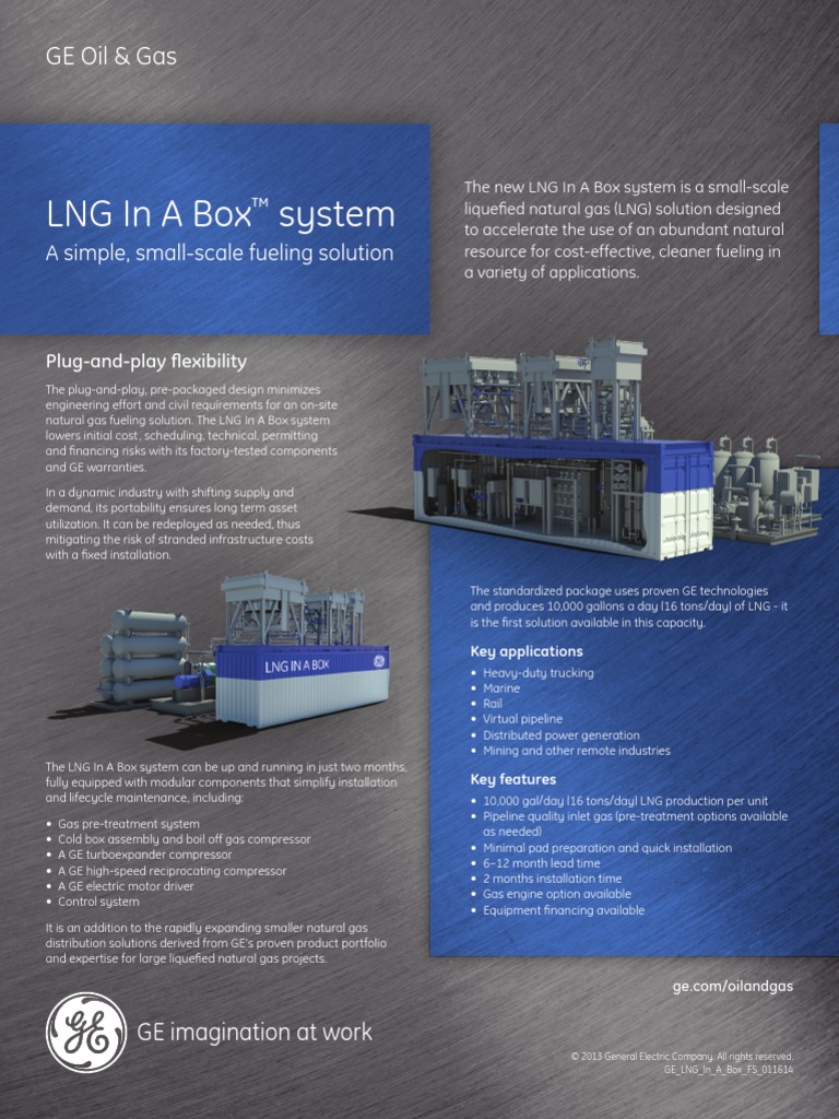 Ge LNG in A Box Fs HR 011614 | PDF | Science & Mathematics | Computers
