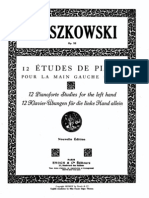 Moszkowski 12 - Etudes para Mão Esquerda - Op - 92