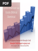 Como dinamizar sua Escola Bíblica Dominical_Guarapari 2012 2
