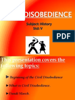 5th Std-civil Disobedience Presentation