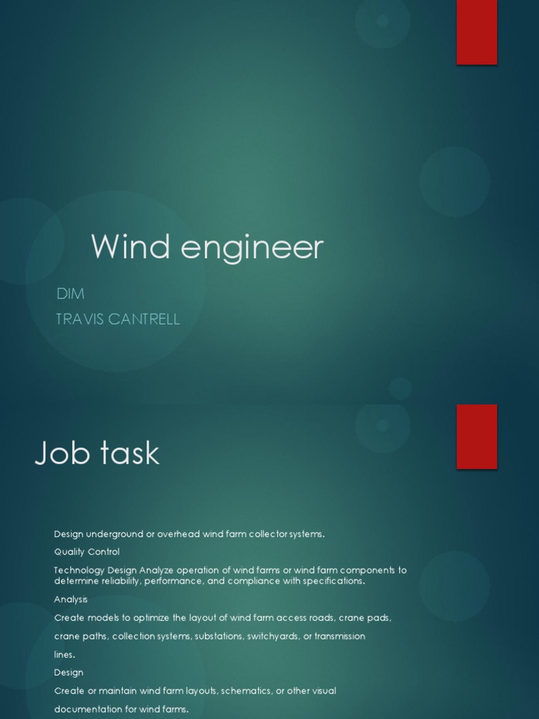 Wind Engineer | PDF | Wind Power | Engineer