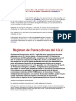 Régimen de Percepciones Del I