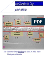 Plate Sample 6H Cap: Welding Process MMA (SMAW)