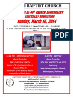Flyer 99th Church Anniversary March2014