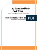FUSIÓN Y CONSOLIDACIÓN DE SOCIEDADES MERCANTILES