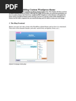 Building Custom Wordpress Theme