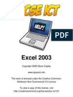 Excel 2003 For IGCSE ICT