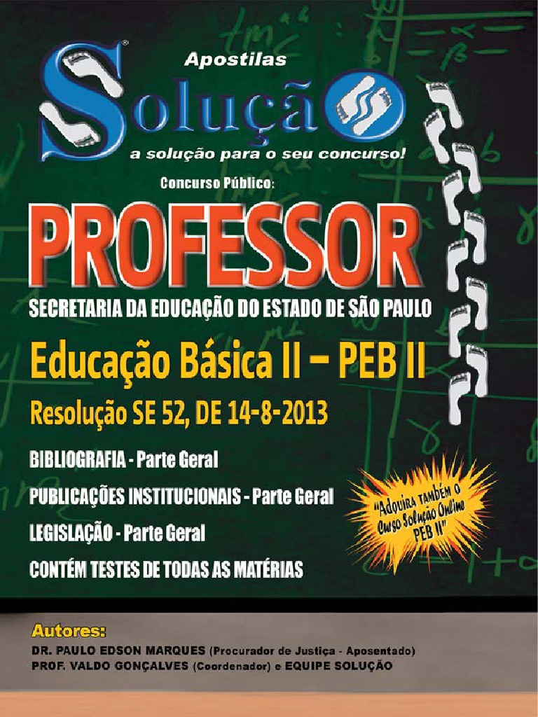 Apostila Solucao Completa para o Concurso de Professor | PDF ...