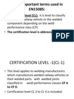 Terms in Welding Standard en 15085