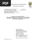 Marina Coast Water District's Reply Brief On The Settling Parties' Motions To Approve Settlement Agreement PDF