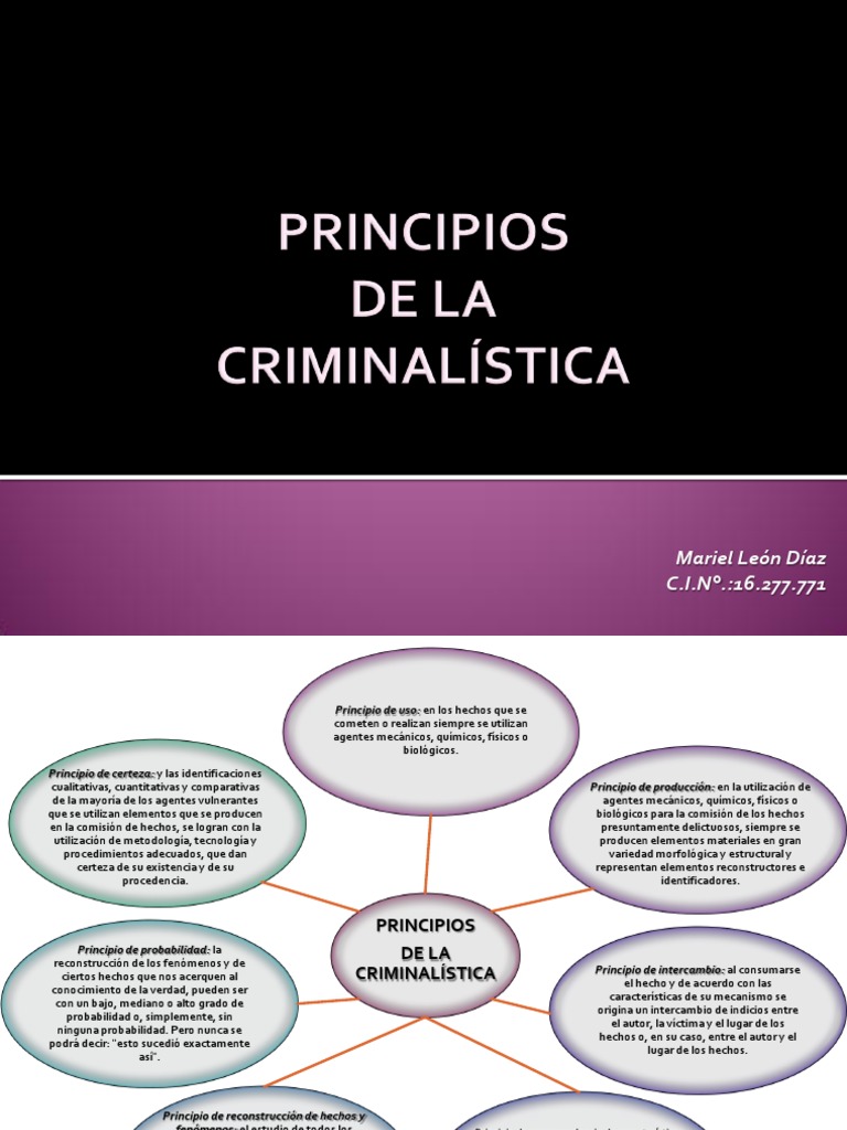 Principios de La Criminalistica | PDF