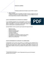 Mejoramiento de Los Procesos de La Empresa