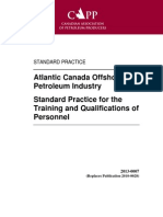 Standard Practice for Offshore Petroleum Training