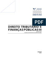 Direito Tributario e Financas Publicas III PROFESSOR 2011-1