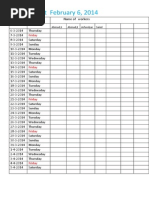 April 2025 Timesheet Template | PDF