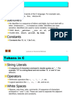 C Tokens and Data Types