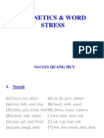 Phonetics & Word Stress: Quang Huy