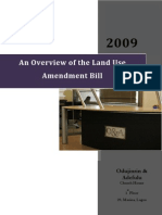 An Overview of the Land Use Amendment Bill