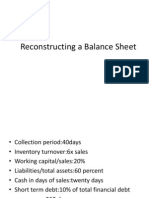 Reconstructing A Balance Sheet