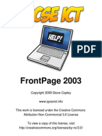 FrontPage 2003 For IGCSE ICT