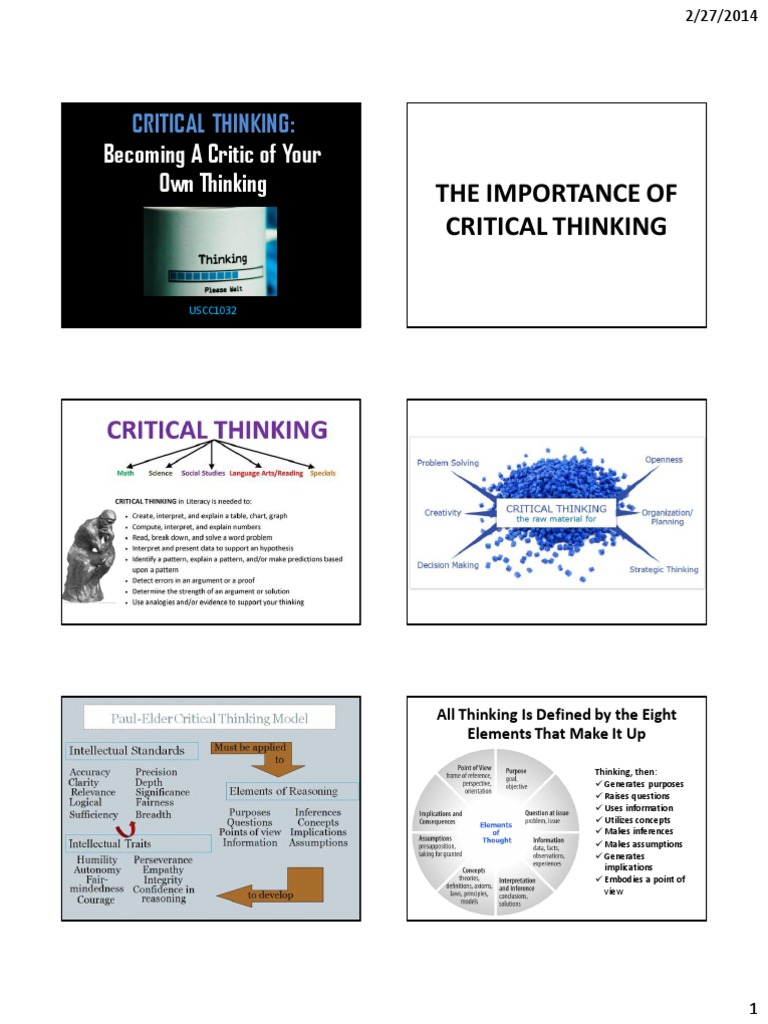 Pdf critical thinking skills picture