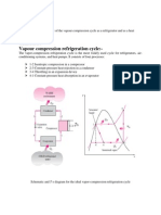 Vapour Compression Cycle Performance as Refrigerator & Heat Pump