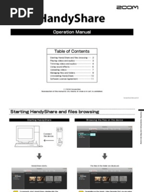 Handyshare Operation Manual In English Computer File Microsoft Windows