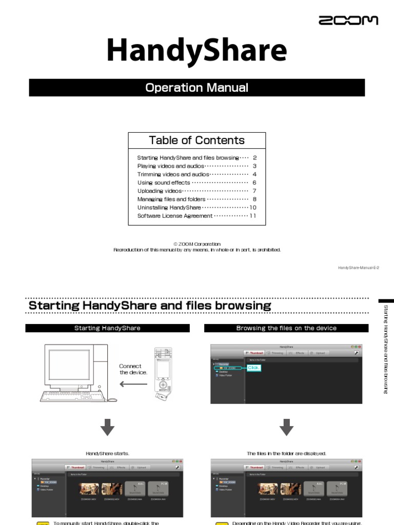 Handyshare Operation Manual In English Computer File Microsoft Windows