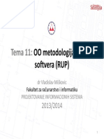 Tema 11 OO Metodologija Razvoja Softvera (RUP)