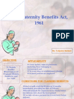 The Maternity Benefits Act, 1961: Kalpana
