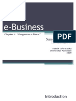 Ebisnis Pertemuan 1 Pengantar e Bisnis PDF