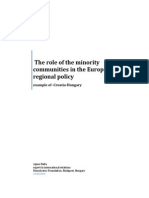 The Role of The Minority Communities in The European Regional Policy
