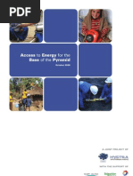Access to Energy for the Base of the Pyramid