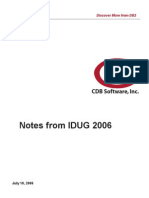 Notes From IDUG 2006