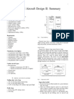 Advanced Aircraft Design 2 Summary