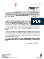 Nota Informativa Real Decreto BOE