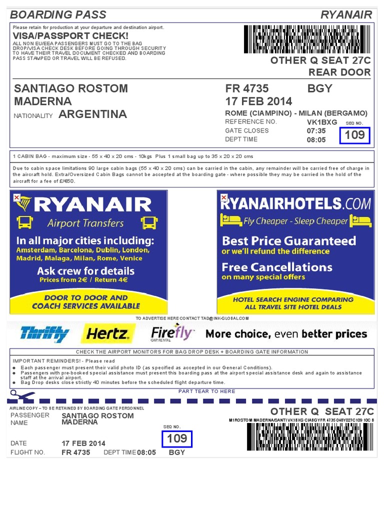 Do I Need To Print Ryanair Boarding Passes