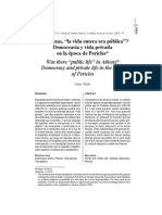 ¿En Atenas, “la vida entera era pública”? Democracia y vida privada en la época de Pericles.pdf