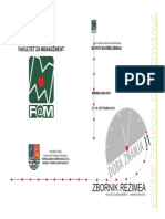Naucni Skup - Na Putu Ka Dobu Znanja, Zbornik Rezimea - Fakultet Za Menadzment Sremski Karlovci