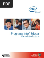 Intel Educar Bienvenida