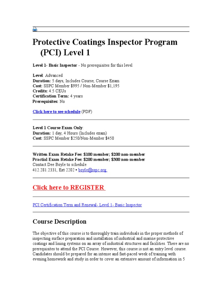 Protective Coatings Inspector Program.doc Quality Assurance Industries