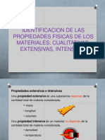 Identificacion de Las Propiedades Fisicas de Los Materiales