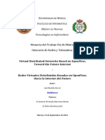 Redes Virtuales Distribuidas Basadas en Openflow, Hacia La Internet Del Futuro - Virtual Distributed Network Based On Openflow, Towards The Future Internet