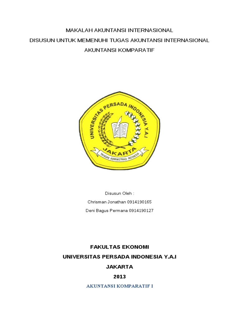 Makalah Akuntansi Internasional